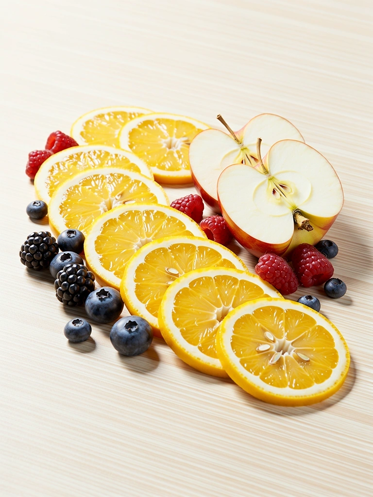 Selección de frutas de temporada